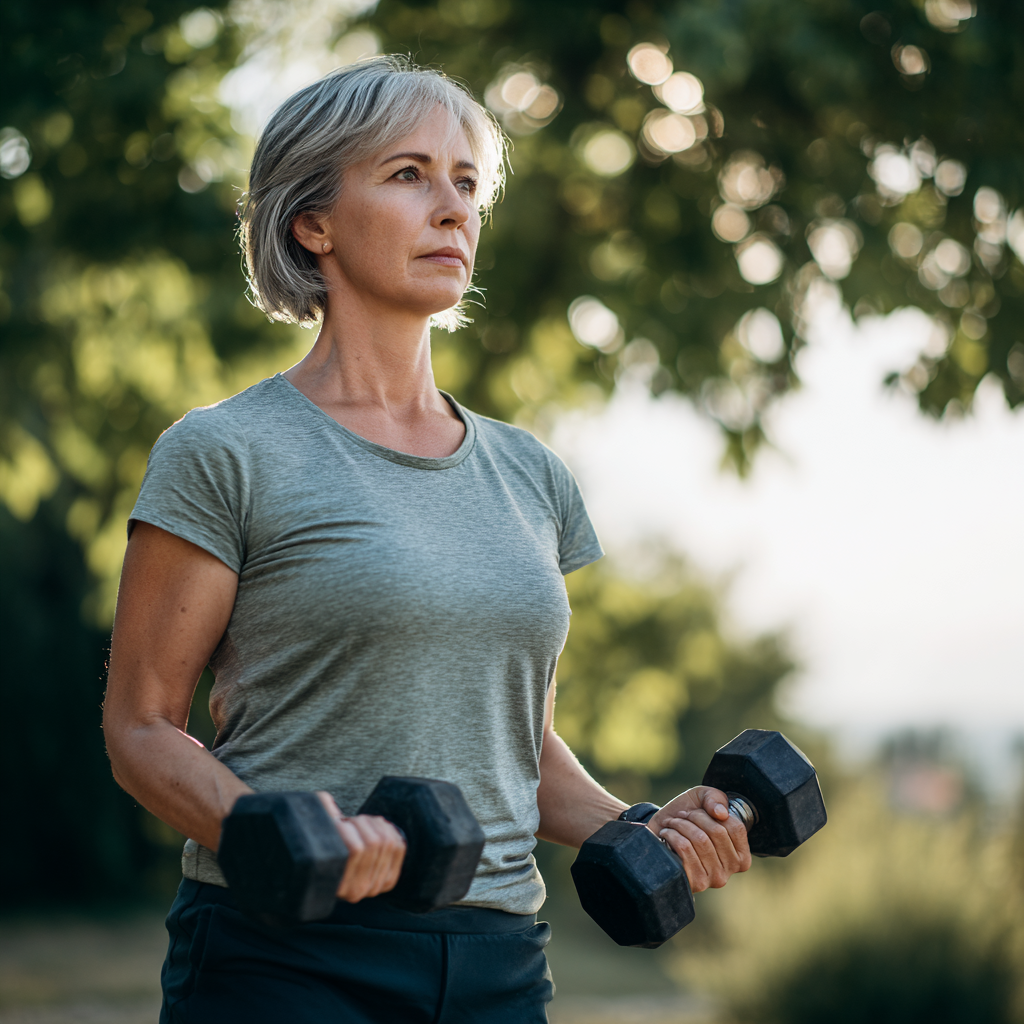 Osoba prekonávajúca výzvu počas cvičenia